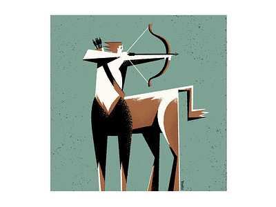 Centaur graphic design illustration