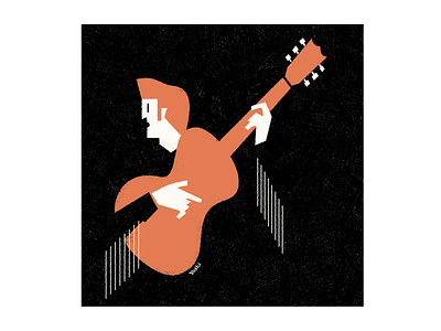 Country music graphic design illustration