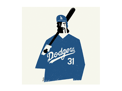 Baseball player graphic design illustration