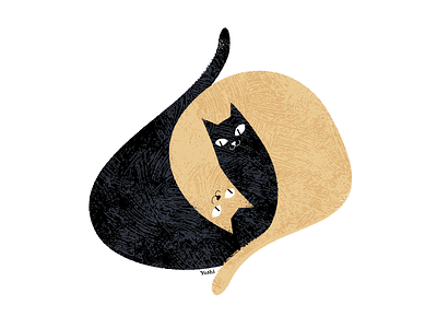 Cats graphic design illustration