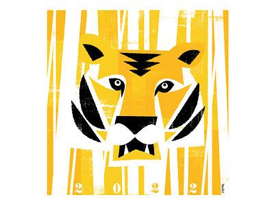 Tiger graphic design illustration