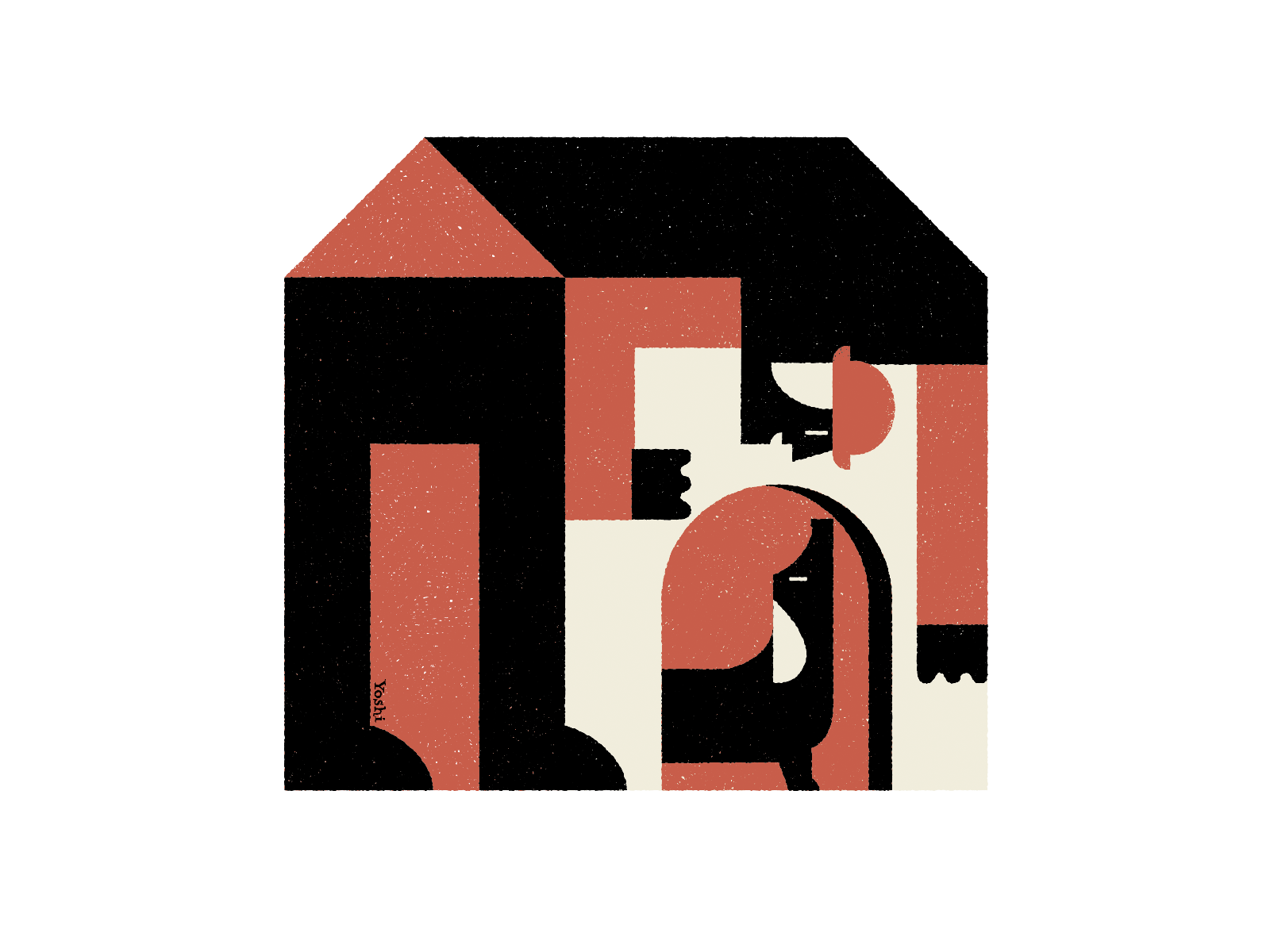 Dog House graphic design illustration