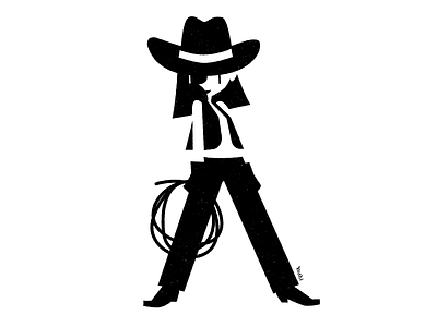 Cowgirl character design graphic design illustration