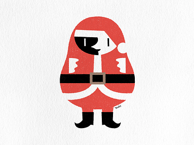 Little Santa Claus character design graphic design illustration