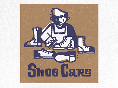 Shoe care graphic design illustration