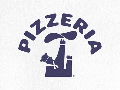 PIZZERIA graphic design illustration