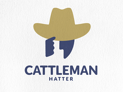 Cattleman Hat graphic design illustration