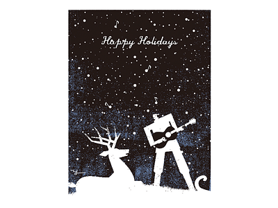 Happy holidays illustration