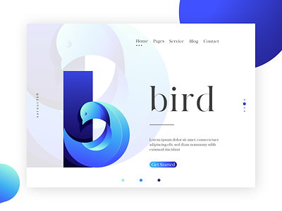 b for Bird app artwork b logo bird blue design graphic icon illustration logo logo design saruar360 typography ui ux vector web