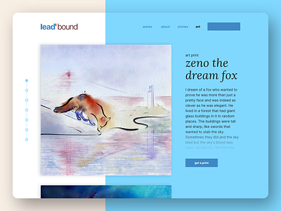 dreamedincolor.me | art print page art print branding challenge design digitalart ecommerce fox illustration magical typography ui ux watercolor watercolor painting weekly challenge weekly warm up