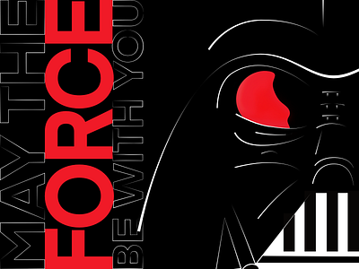 Weekly Warm-Up | Darth Vader darth vader halloween illustration star wars typography weekly challenge