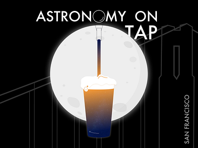 Space Badge: Astronomy on Tap San Francisco astronomy beer branding challenge design digitalart dribbbleweeklywarmup illustration lineart sketchapp typography weekly challenge weekly warm up