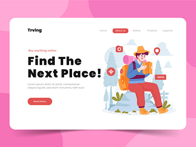 Travelling Platform Landing Page