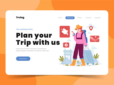 Travelling Platform Landing Page