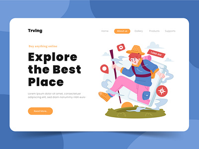 Travelling Platform Landing Page