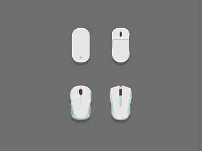 Mouse Icon art branding design flat green icon illustration mouse set style