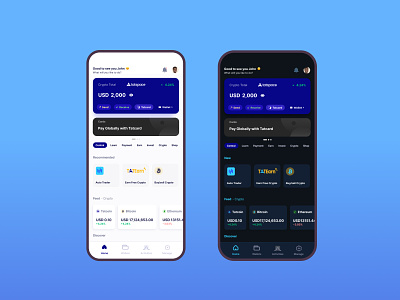 Tatspace home screen crypto mobileapp payment trade web3
