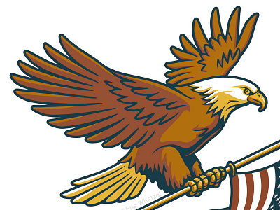 Patriotic Eagle Logo eagle graphic illustration logo politics vector