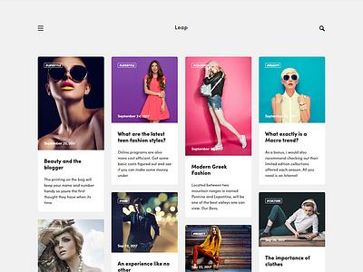 Leap - Fashion Ghost Theme by Haunted Themes blog card fashion ghost ghost theme masonry pinterest theme website
