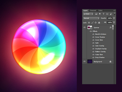 One Layer Style Spinner candy color colorful freebie glossy gradient loader mac mac os one layer style psd spinner