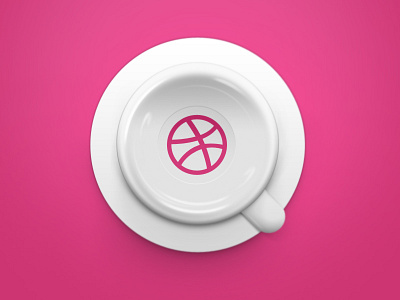 Dribbble Cup blur coffee cup dribbble glass perfect pink white