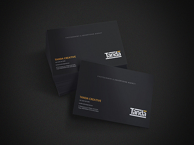 Tanda Creative Business card advertising business card comapny design graphic minimalis print