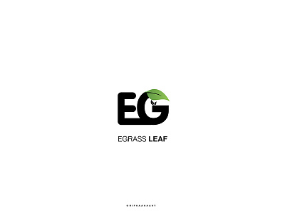 Egrass Leaf Logo advertising agency business corporate font graphic illustrator logo vector