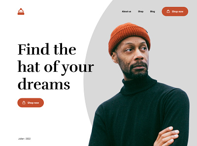 Find the hat of your dreams creative design figma graphic design landing web webdesign