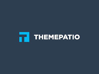 ThemePatio Logo blue logo minimal
