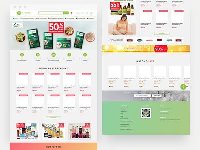 Natono Ecommerce Website australia beauty design desktop ecommerce health marketing shopping ui web