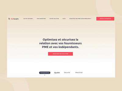 Beteam Homepage 🖥 animation branding design interaction logo parallax ui ux