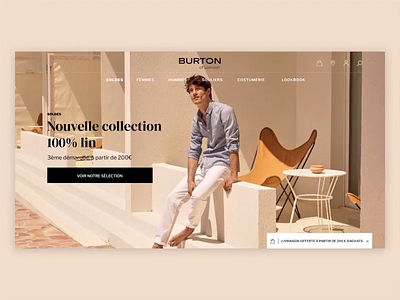 Homepage • Burton of london branding homepage interaction ui ux