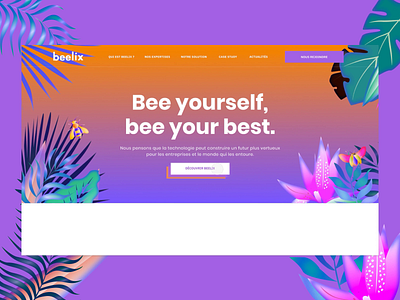 🖥• Homepage • Beelix animation branding design homepage illustration interaction parallax typography ui ux