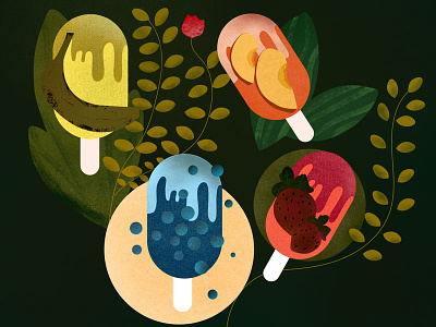Don't say no to icecream drawing flowers fruits icecream icons illustration logo nature plants summer ui ux