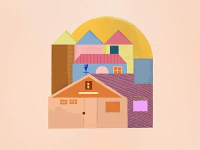 Myhouse branding color ecommerce houses icon illustration pastel summer ui ux