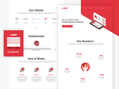 Landing Page agency landingpage marketing ui uiux