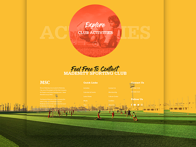 Sports Club Footer