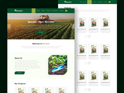Agriculture Fertilizers Website agriculture corporate fertilizer listing products ui ux website