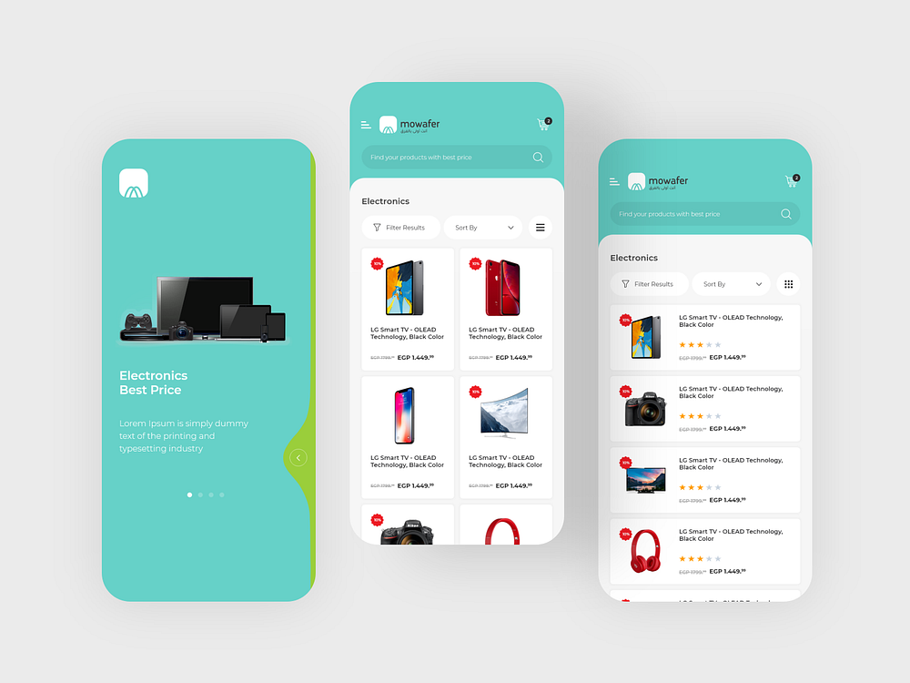 Electronics Store App designs, themes, templates and downloadable ...