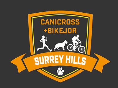 Surrey Hills Canicross + Bikejor Logo bikejor canicross dogs mountain bike running