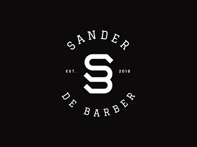 S+ B Barber Logo b logo barber barber logo branding college logo hair logo identity letter b letter s logo logo design s logo sb sb logo vintage logo