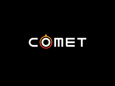 Comet Logo black c logo comet concept design font illustration logo minimal space typogaphy typography