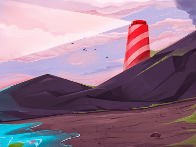 lighthouse copy art beach design dribbble illustraion illustrator kerala lighthouse malayalam nature painting photoshop sketch sketchbook