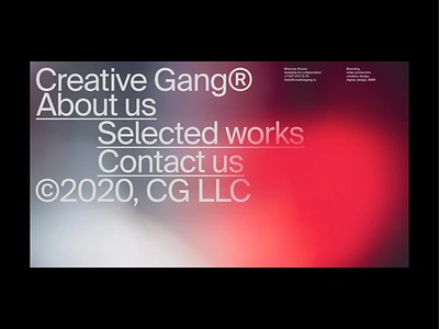 Creative Gang® blur branding clean design dribbble grid simple design typo typography vector