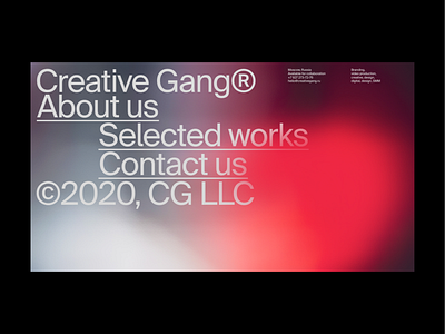Creative Gang® blur branding clean design dribbble grid simple design typo typography vector