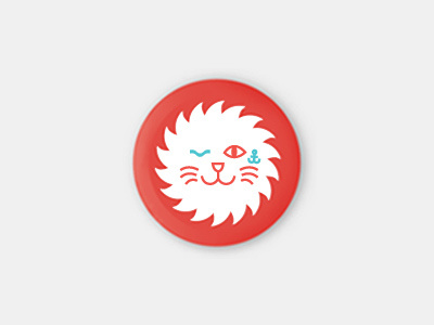 Badge.01 badge cat cyan konrad orange sailor set sybilski