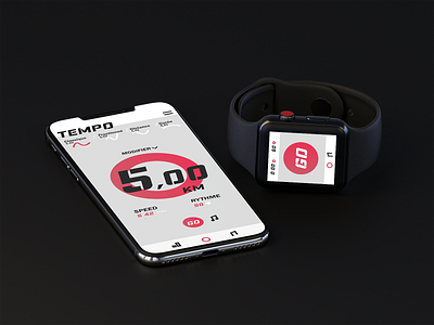 Tempo music running sport sport app watch app