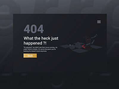 404 Page 404 404 error 404 page chess ninja trickery