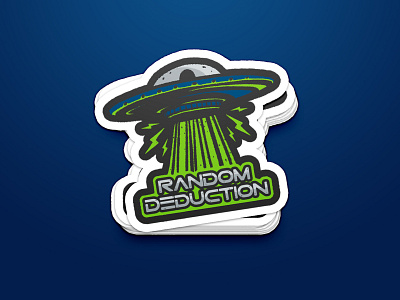 Random Deduction abduction branding branding illustration custom et hacker illustration ovni retro spaceship sticker texture ufo vintage