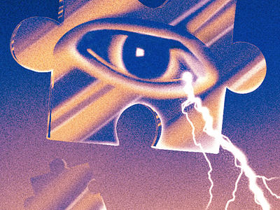 Crying Lightning abstract arctic monkeys dark eye gig gig poster grain illustration indie lightning music poster puzzle rock storm surreal texture vintage